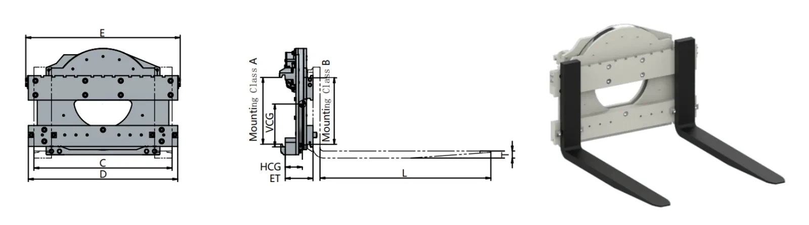 Wontonne-Forklift-Attachment-D-Series-Rotator-Hollow-out-Type-01 Wontonne-Forklift-Attachment-D-Series-Rotator-Hollow-out-Type-01